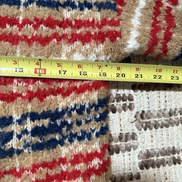 J Crew sweater lady jacket plaid boucle yarn Size Small Preppy Cropped Luxury - Picture 9 of 10